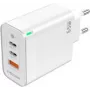 PEDEA Szybka ładowarka „Triple“ 65W GaN USB-C PD USB-A biała - zasilacz - USB Type C