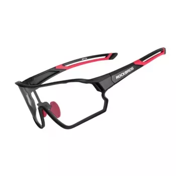 Rockbros 10135 UV400 fotochromowe okulary rowerowe, czarno-czerwone
