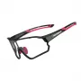 Rockbros 10135 UV400 fotochromowe okulary rowerowe, czarno-czerwone