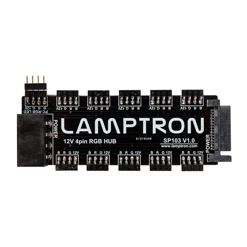 RGB Hub Lamptron SP103 10x dla Aura Sync, Fusion, Mystic — 10-kanałowy kontroler RGB