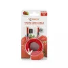 Sbox USB->Micro USB 90 M/M 1.5m USB-MICRO-90R truskawkowo-czerwony