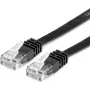 VALUE - Kabel sieciowy - RJ-45 (M) na RJ-45 (M) - 1,5 m - UTP - KAT 6 - Formowany, Płaski - Czarny (21.99.0964)