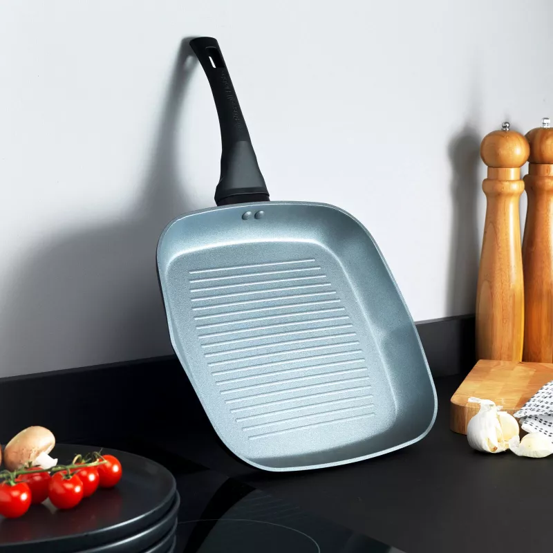 Griddle Russell Hobbs RH01861EU7 28 cm Crystaltech – nieprzywierająca powierzchnia do smażenia, płaska patelnia grillowa