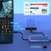 Koncentrator USB Unitek uHUB S7+ — przewodowy USB 3.2 Gen 2 Type-C, 100 W PD, Gigabit Ethernet, obsługa 4K, Space szary