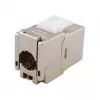 Ekranowane złącze keystone cienki Kat.6A, EQUIP 767223, bez narzędzi, RJ-45, płaskie, srebrne, 8 szt.