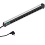 Power Extension Bachmann PRIMO 1.75m 12 AC Outlets Czarny szary