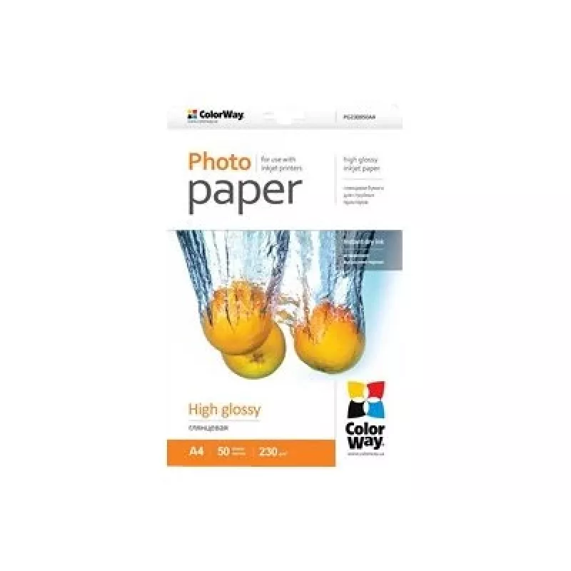Papier fotograficzny A4 ColorWay PG230050A4, 230 g/m², 50 arkuszy