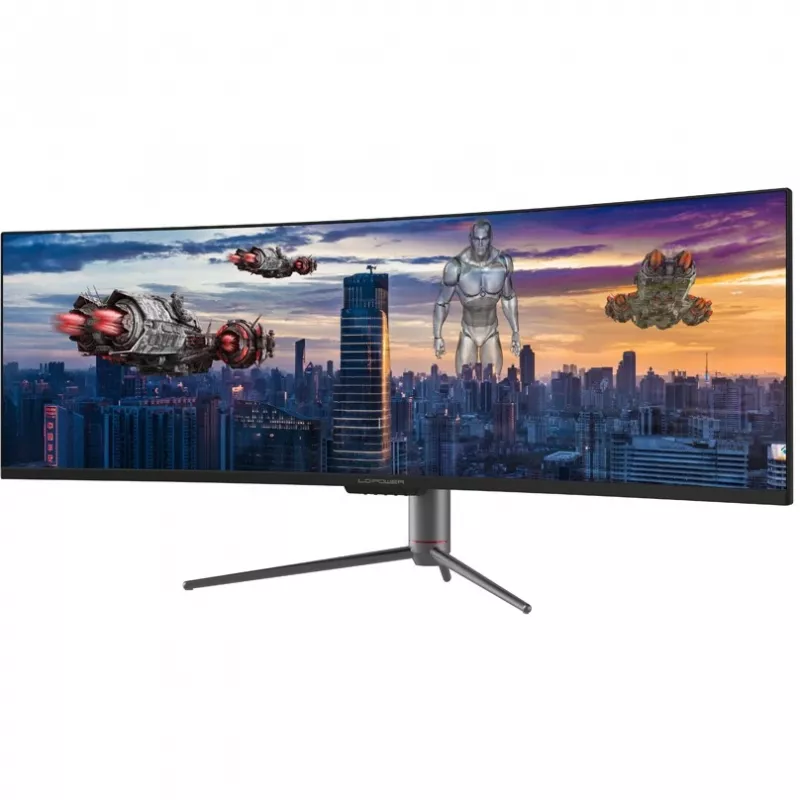 LC-Power LC-M49-DQHD-120-C-Q Wyświetlacz LED 124,5 cm (49 inch) 5120 x 1440 Pikseli UltraWide Quad HD QLED Czarny (LC-M49-DQHD-120-C-Q)