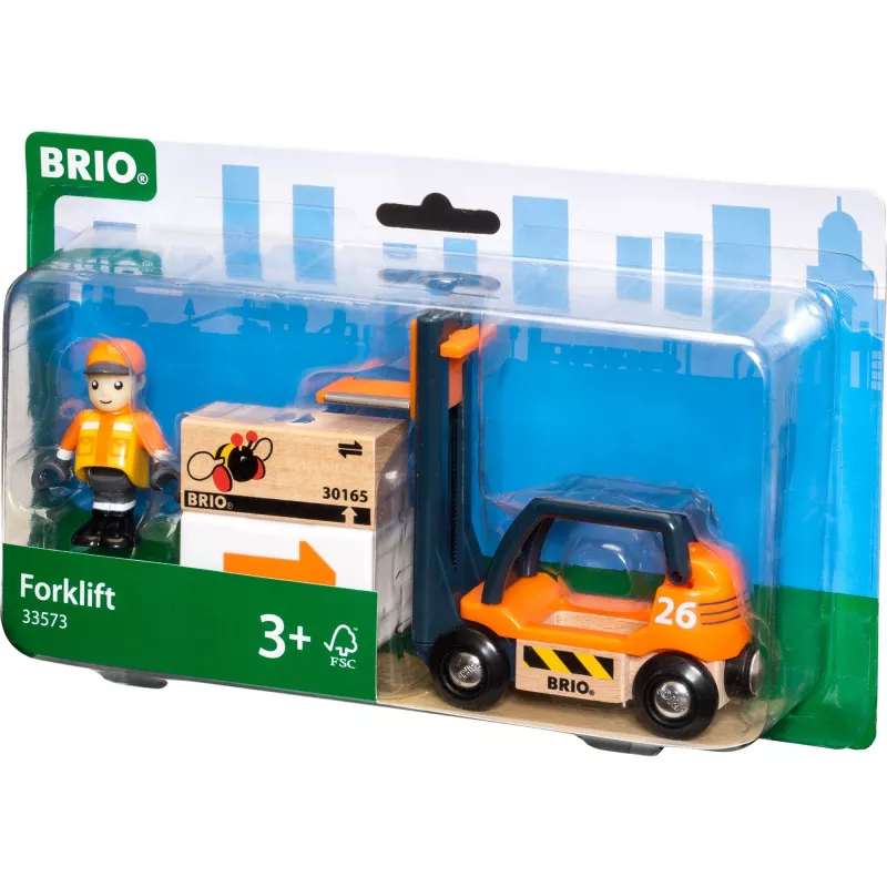 Zestaw pojazdu i akcesoriów torowych Ravensburger BRIO 33573 – 4-elementowy wielokolorowy, zalecany wiek od 0,3 roku