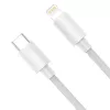 Baseus Simple Wisdom Data kabel Kit USB-C do Lightning PD 20W (2 szt./zestaw) 1,5 m biały