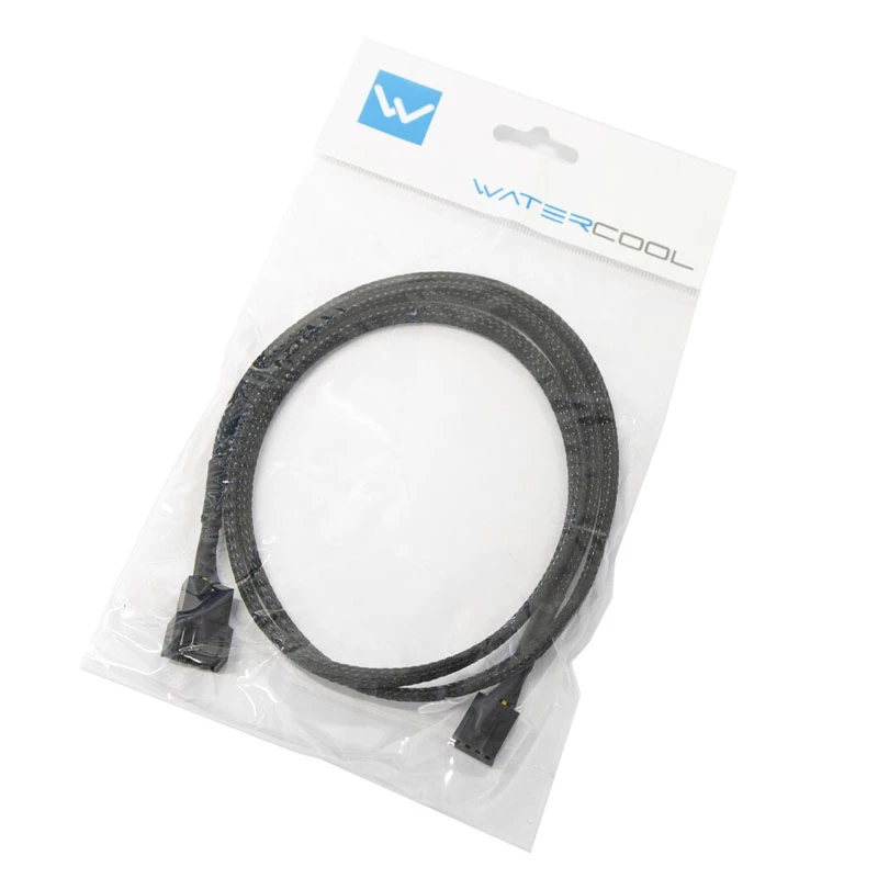 Przedłużacz Watercool 4-Pin PWM, czarny – 90 cm