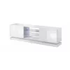 Cama szafka TV QIU 200 MDF biały połysk/biały połysk