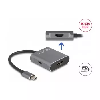 DeLOCK USB Type-C Splitter DP Alt Mode na 2 x HDMI MST 3840x2160