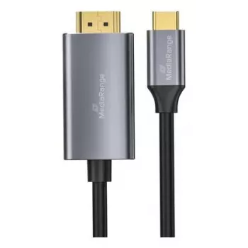 Kabel wideo adaptera USB-C na HDMI MediaRange MRCS217 1,8 m, wyjście USB-C (DisplayPort Alt Mode) na HDMI