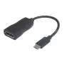 Kabel DisplayPort Alt Mode USB-C do DisplayPort Garbot 15 cm USB 3.1 męski na żeński czarny