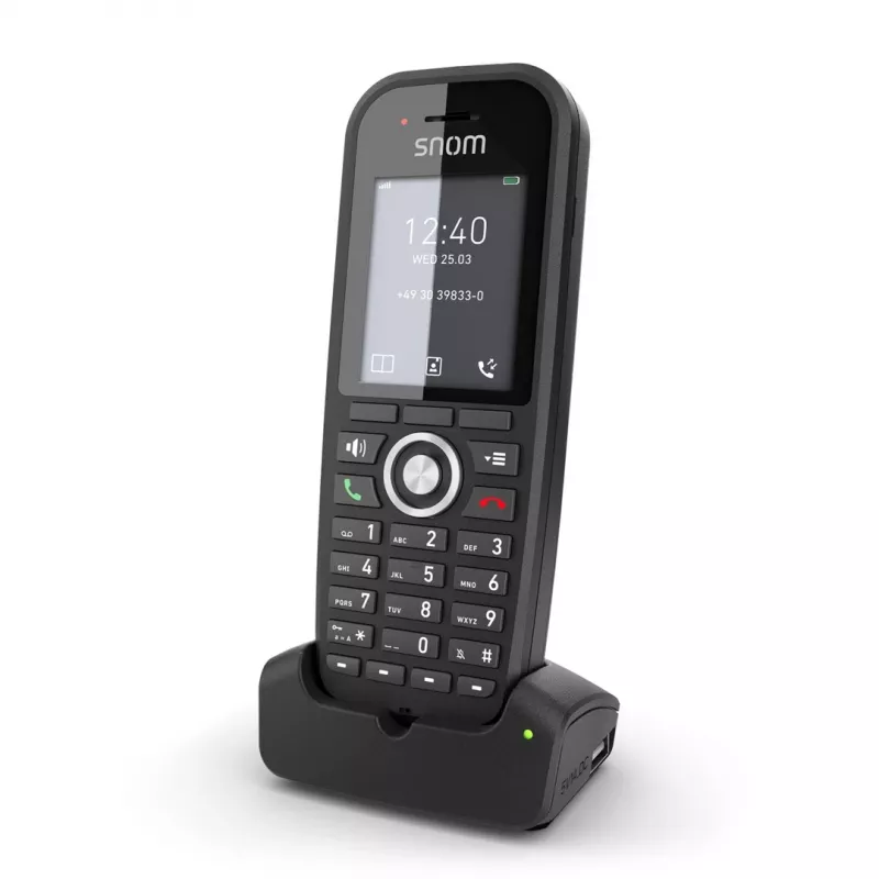 DECT telephone Snom M30 IP DECT Handset Wireless handset Czarny