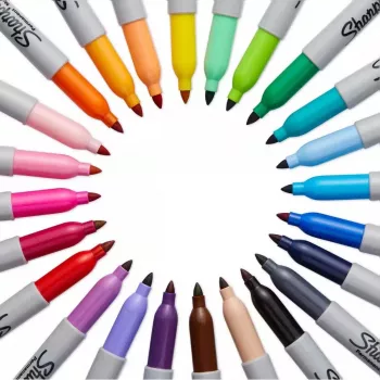 Marker permanentny Sharpie Fine Point, czarny, 12 szt.
