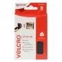 VELCRO Klettband Selbstklebend, Haken & Flausch 20mm x1m Schwarz