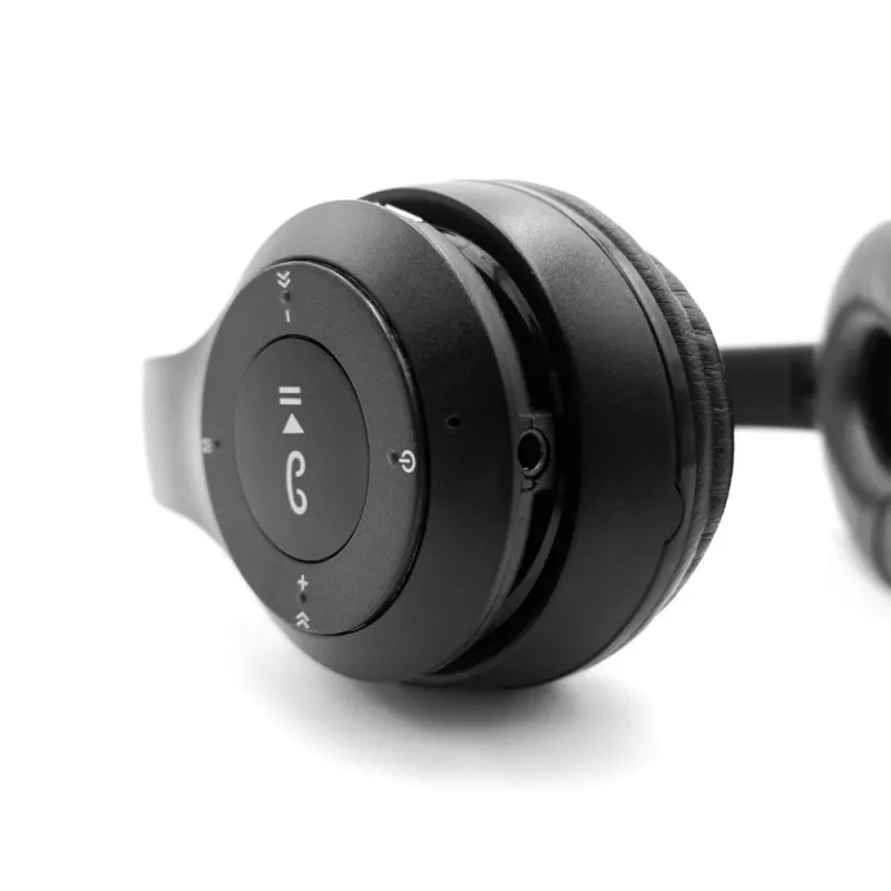 Słuchawki bezprzewodowe MEDIA-TECH EPSILION BT MT3591 Bluetooth 4.2 Mikrofon Radio FM Czarny
