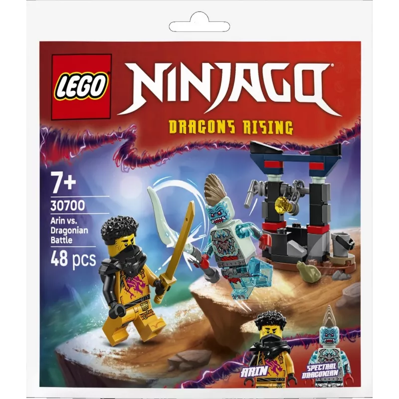 Klocki konstrukcyjne LEGO zestaw 30700 Bitwa Arina z Człowiekiem-Smokiem woreczek (mini zestaw)