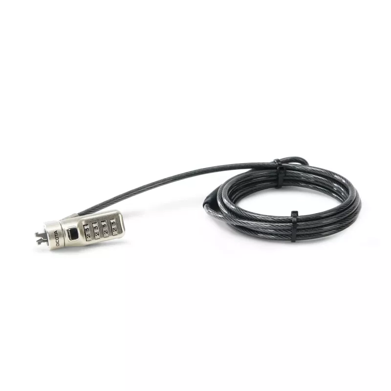 Linka zabezpieczająca DICOTA D31933 antracytowa 2 m zamek szyfrowy