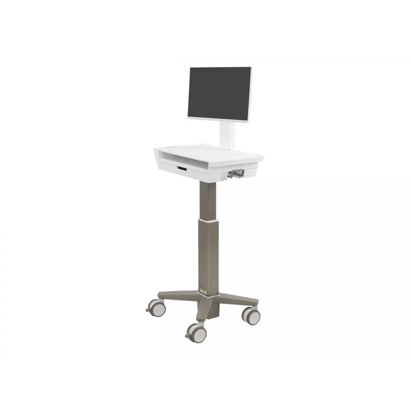 Wózek multimedialny Ergotron CareFit cienki 2.0 szary biały aluminium plastik stal