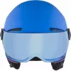 Kask ALPINA ZUPO VISOR QLite — kask narciarski dla dzieci, twarda skorupa, 54–58 cm, zintegrowany wizjer, Run System Ergo Snow