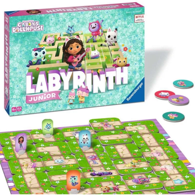 Gabby''s Dollhouse Junior Labyrinth, gra planszowa