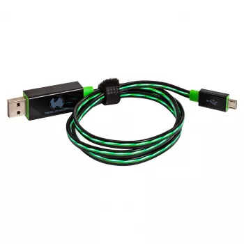 Kabel USB RealPower A/Micro-USB B 0.75m