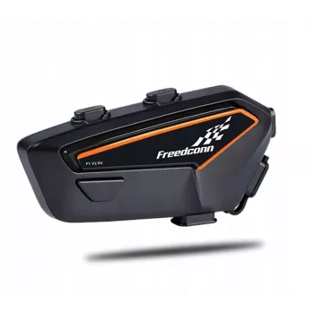 Zestaw słuchawkowy FreedConn F1 V2 EU — Bluetooth 5.2, IP65, bateria 1100 mAh, do 48 h rozmów, radio FM, mikrofon, klips