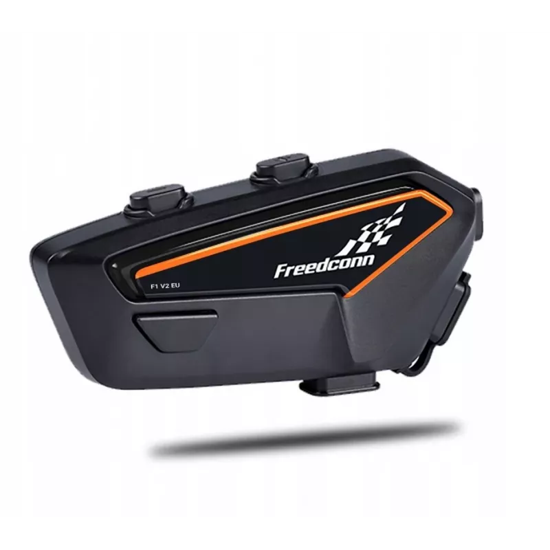Zestaw słuchawkowy FreedConn F1 V2 EU — Bluetooth 5.2, IP65, bateria 1100 mAh, do 48 h rozmów, radio FM, mikrofon, klips