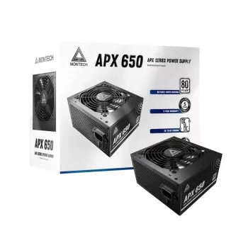 Montech APX650 zasilacz 650 W 20+4 pin ATX ATX Czarny