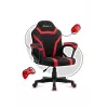 Fotel gamingowy dla dzieci Huzaro Ranger 1.0 Czerwony Mesh, czarny, czerwony