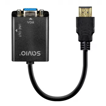 Adapter HDMI-VGA z Audio AK-76 Savio SAVAK-76