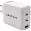 Ładowarka QOLTEC 100W GaN USB-C Dual PD 5–20V 1,5–5A, 2×USB-C