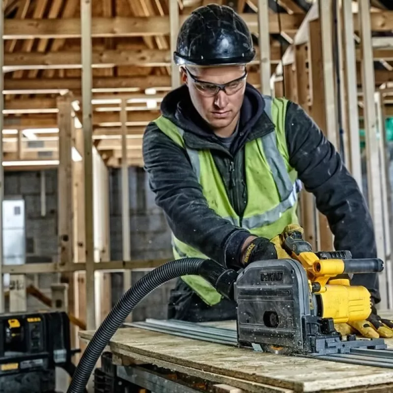 DEWALT DCS520T2 przenośna pilarka tarczowa 54 V 2x XR FLEXVOLT 6 Ah TSTAK czarno-żółta