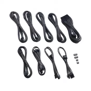 Wewnętrzny kabel zasilający Cablemod CM-PCSI-FKIT-NKC-R Carbon – niezawodne dostarczanie zasilania