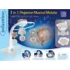 3in1 music projector carousel beige