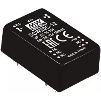 Zasilacz MEAN WELL SCW20C-15 20 W Wejście 36-75 V Wyjście 15 V