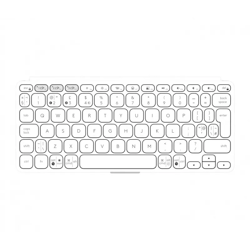 Klawiatura Logitech Keys-To-Go 2 Uniwersalna Bluetooth QWERTY US International Biała