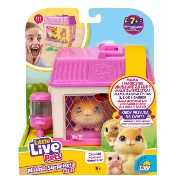 Interaktywna zabawka Cobi Little Live Pets Mama Surprise Mini Chomik MO-26626, mała figurka kolekcjonerska