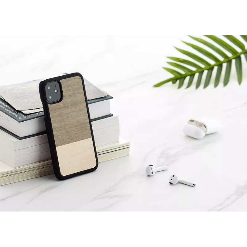 Etui na smartfona man and wood do iPhone 11 — czarne, ochronne etui