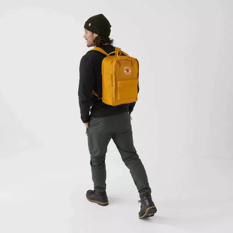 Plecak Fjällräven Kanken Laptop 13 cali — Miejski plecak casualowy, Żółty, 250×160×350 mm, Poliamid/PP/Winyl
