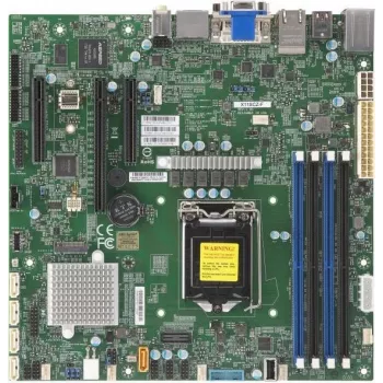 Supermicro X11SCZ-F - Intel - LGA 1151 (Socket H4) - Intel® Celeron® - Intel® Core™ i3 - Intel® Pentium® - Intel® Xeon® - DDR4-SDRAM - DIMM - 1600,1866,2133,2400,2666 MHz (X11SCZ-F)