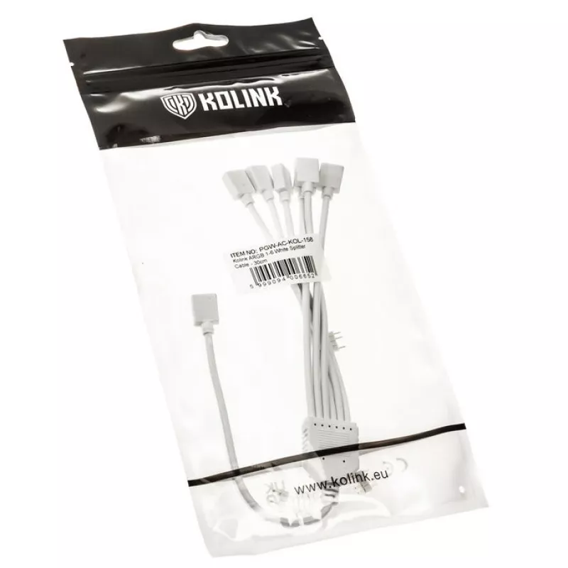 Kabel rozgałęźny ARGB Kolink PGW-AC-KOL-158 30 cm Biały