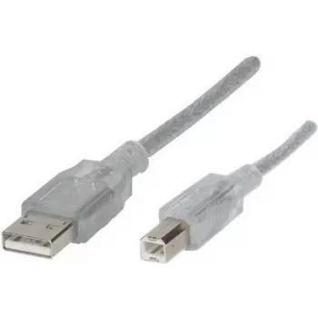 Renkforce RF-4538146 Kabel USB 5 m USB 2.0 USB A USB B Przezroczysty (RF-4538146)