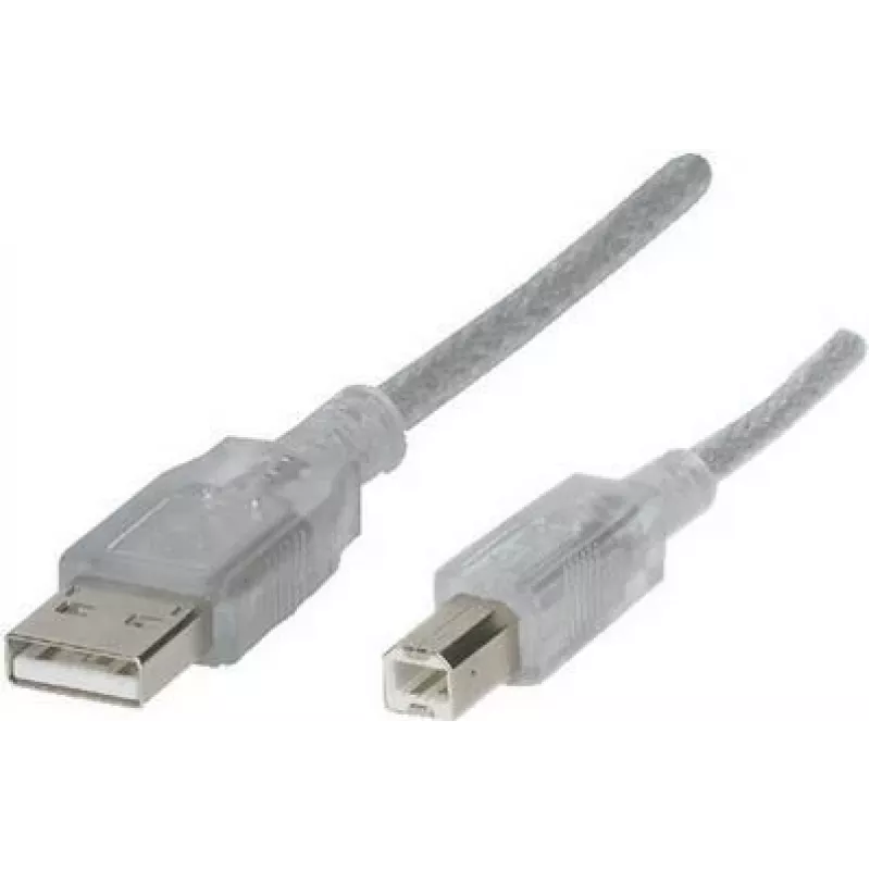 Renkforce RF-4538146 Kabel USB 5 m USB 2.0 USB A USB B Przezroczysty (RF-4538146)