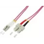 Logilink - kabel krosowy - LC wielomodowy (M) na SC wielomodowy (M) - 7,5 m - światłowodowy - 50/125 mikrometra - OM4 - bezhalogenowy - wrzosowofioletowy (FP4LS07)