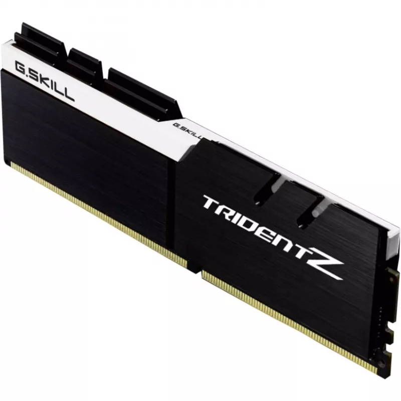 DIMM 32 GB DDR4-3200 (2x 16 GB) Dual-Kit, Arbeitsspeicher schwarz/weiß, F4-3200C16D-32GTZKW, Trident Z, INTEL XMP