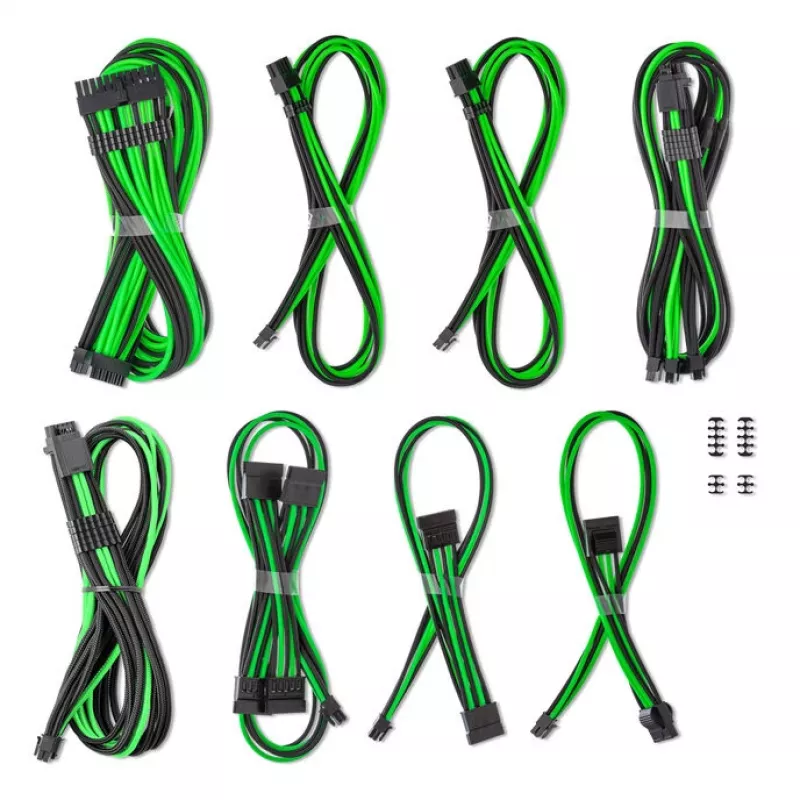 CableMod 12V-2x6 12VHPWR ModMesh zestaw kabli C-Series Pro do zasilania PCIe CM-PCSR-16X2KIT-NKKLG-R-SS